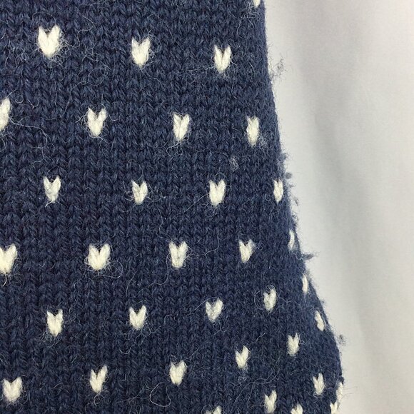 Devold Men's 100% Wool Sweater Setesdal Pattern Blue Red Unisex Size L - Picture 6 of 9